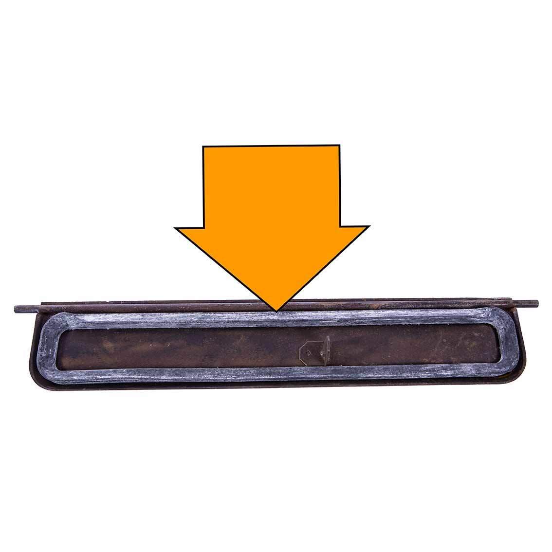T2 Seal Fresh Air Flap Front 8.67-7.79 Reference No. 211259157 