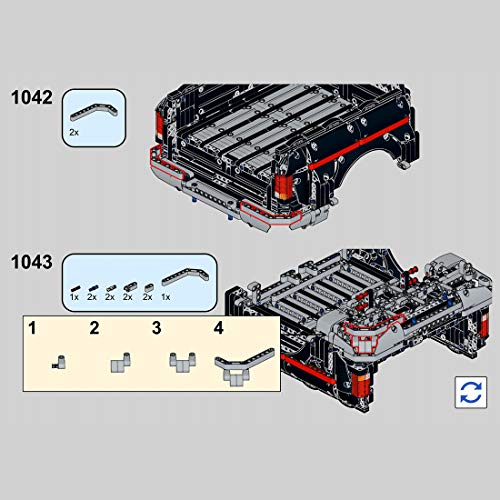 LICI 2.4Ghz/APP RC Technik Geländer für Geländefahrzeuge Modell, 5360 Teile Klemmbausteine Kompatibel mit Lego Technic – Bild 6