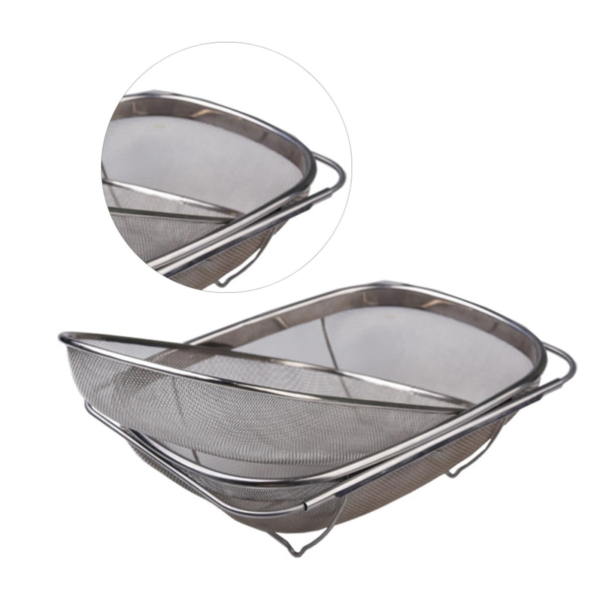 Filtre Ovale à Mailles en Acier Inoxydable Double Couche