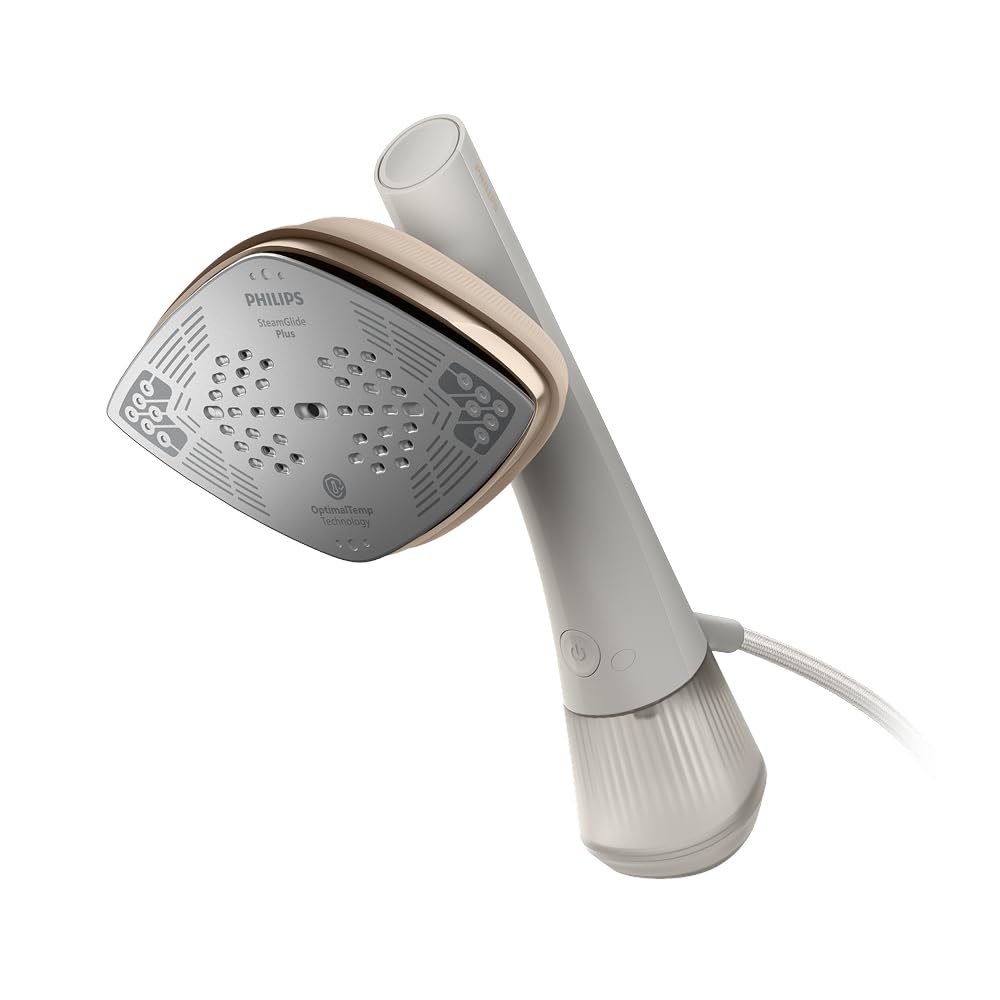 Philips OneTurn, 2-in-1 Bügeleisen & Steamer mit drehbarem Kopf, Einfach losbügeln – kein Brett, 45 g/min Dauerdampf, Energieeffizient 1800 W, Weiß (GC213/10)