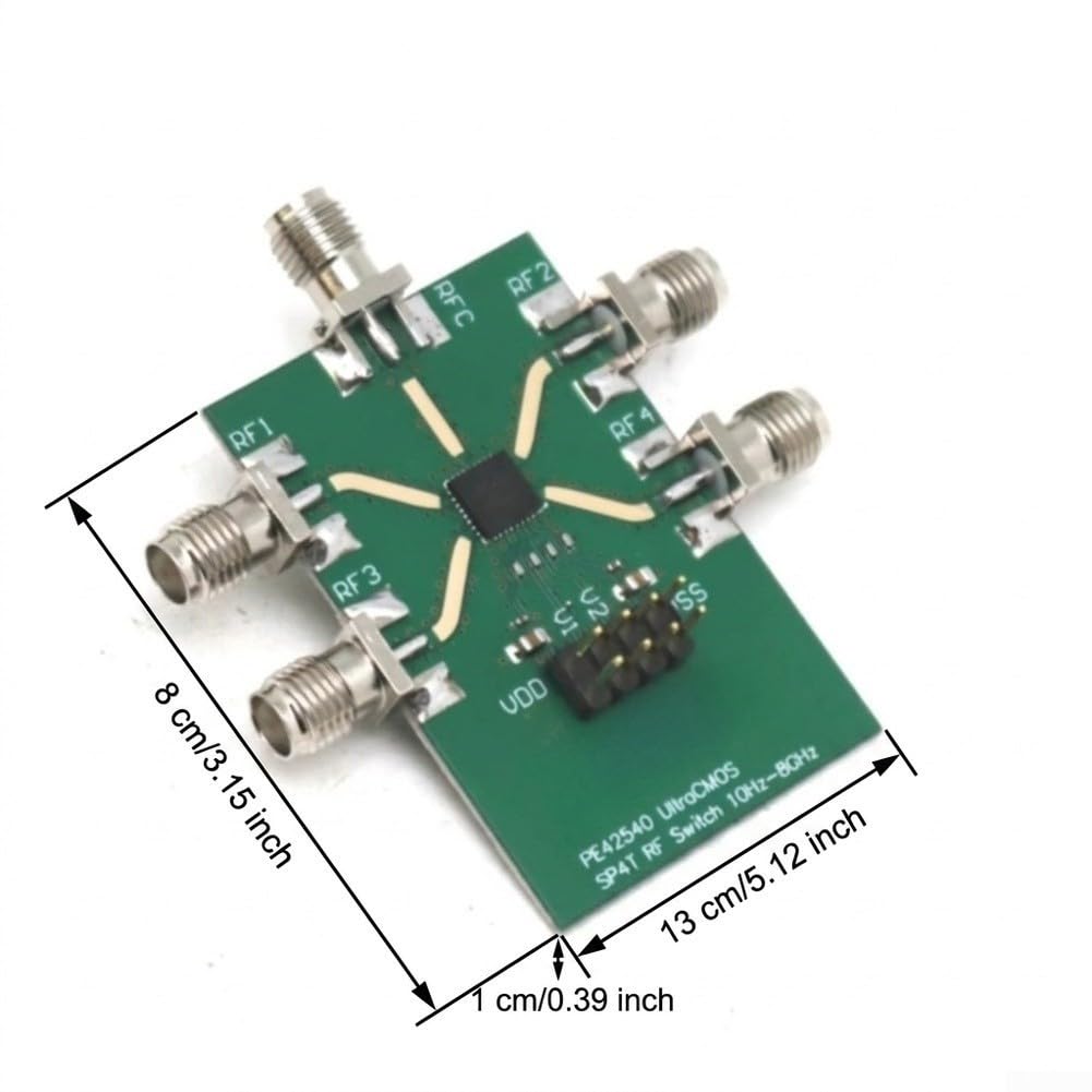 Switch RF SP4T 8GHz PCB Oro per Test HAM