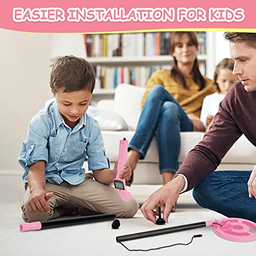 Image of OMMO Metal Detector, Adjustable 27.5 inch-37.8 inch Metal Detector for Kids with Intuitive LCD Display, Lightweight Kids Metal Detectors with 6 inch Search Coil for Exploration Hiking