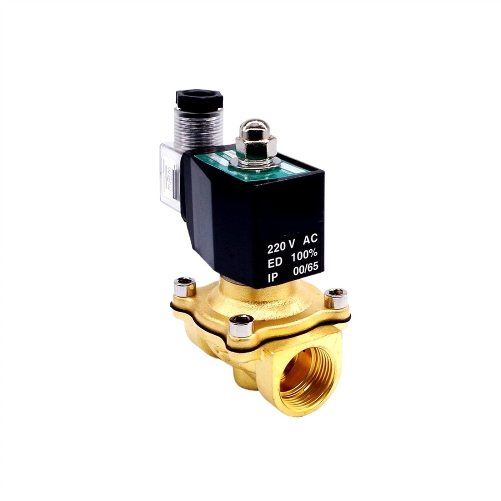 Válvula solenoide GLP de latón 3/4 24VAC DN20 normalmente cerrada para control de gas