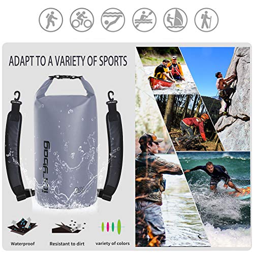 Image of IDRYBAG Dry Bags for Kayaking 2L /5L /10L /15L /20L, Waterproof Small Dry Bag Floating, Dry Sack for Paddleboarding Travel