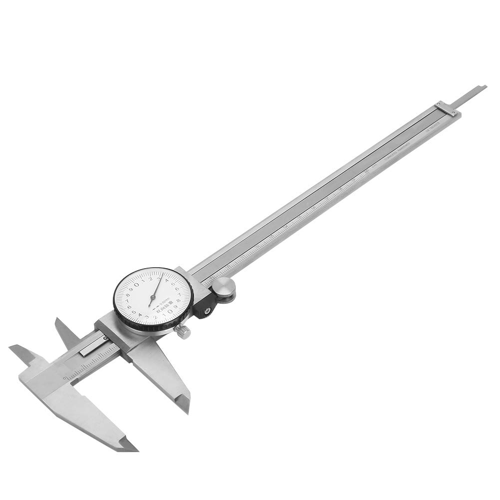 Calibre con esfera de acero inoxidable de 0 a 200 mm |Calibrador Vernier de alta precisión de 0,02 mm |Herramienta a prueba de golpes para metalurgia/carpintería/automoción
