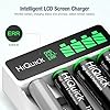 HiQuick LCD 4-slot Battery Charger for AA & AAA Rechargeable Batteries, Type C and Micro USB Input, Fast Charging Function, Intelligent Battery Detection Technology #2
