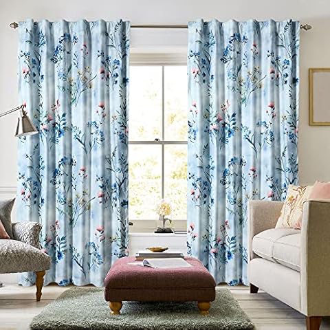 Tribeca Living Luxury Printed Velvet Room Darkening Window Curtains - 50 x 96-Inch, Iris, 2 Panels (Rod Pocket/Back Tab) Cover