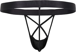 Men's Hollow Out Jockstrap Thongs Sexy Elephant Nose Briefs Underwear Hollow Out G-String T-Back Lingerie Underpants