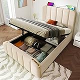 【Conception réfléchie et pratique】Les ports de charge USB et Type-C sont intégrés au centre de la tête de lit, ce qui facilite l'utilisation des appareils électroniques au lit et évite l'anxiété liée à l'alimentation. La conception à angle non rectangulaire améliore la sécurité et prévient les blessures dues aux collisions.