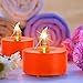 MINXIN Battery Operated Tea Lights Candles: 24 Pack Realistic and Bright Flickering Holiday Gift Flameless LED Electric Candles for Seasonal & Festival Party Home Decoration Orange