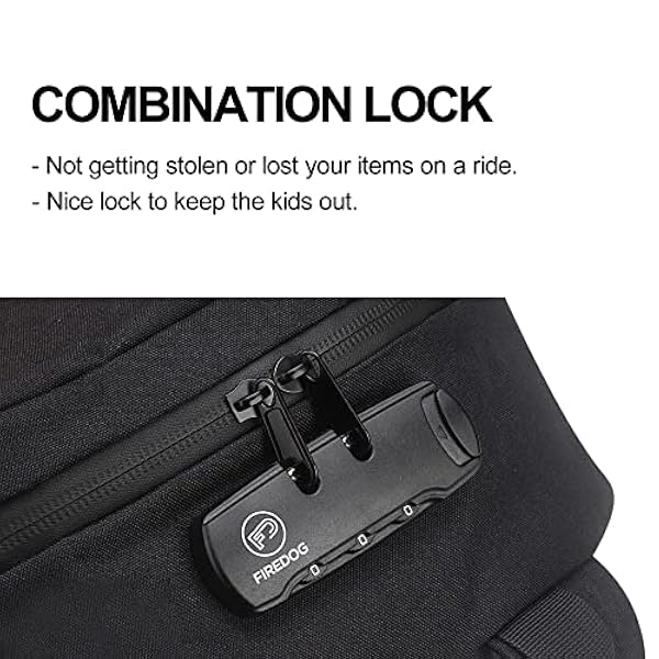 FIREDOG Mini mochila a prueba de olores con cerradura para hombres y mujeres de viaje