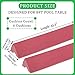 K66 Rubber Bumpers Replacement (Pack of 6) for 8ft Pool Table, Billiard Rail Cushions with 8 Corner Pocket Facings & 4 Side Pocket Facings