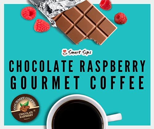 Smart Sips, Chocolate Raspberry Coffee, 24 Count, Single Serve Beverage Cups For Keurig K-Cup Brewers #TOP3