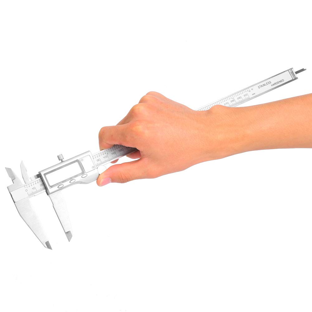 Calibre Digital 300mm Pie de Rey Digital Calibrador Digital Profesional Electrónico Vernier Caliper de Acero Inoxidable