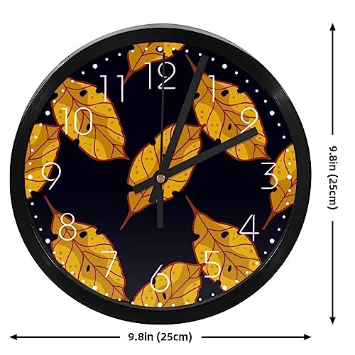 Horloge murale à quartz sans tic-tac à piles haute précision