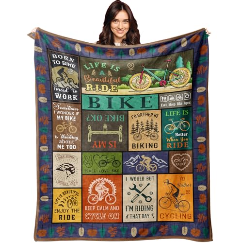 XALAZY Bike Gifts for Women/Men Blanket 60