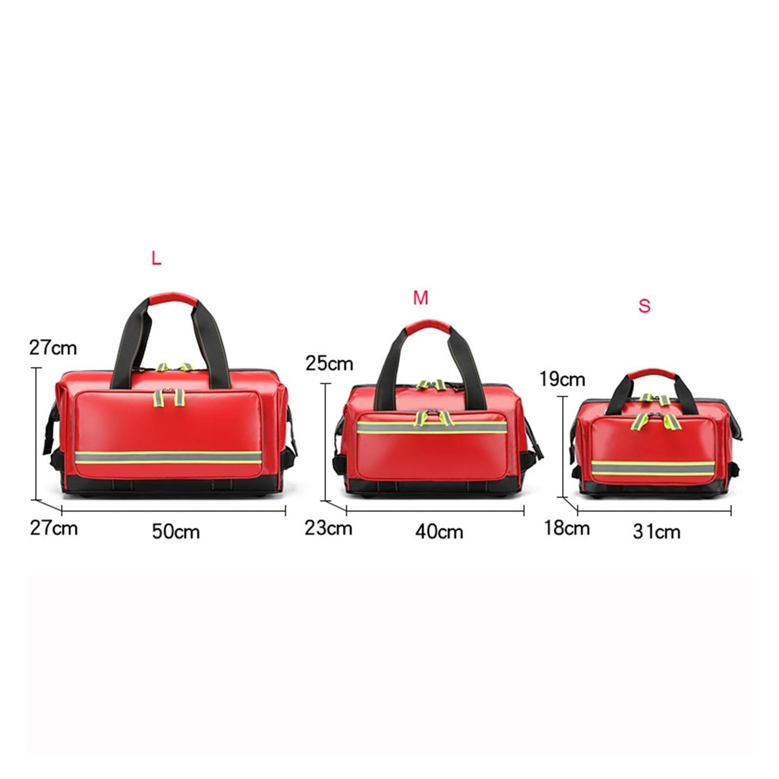 Erste-Hilfe-Tasche Rucksack Leer, Wasserdichte Erste Hilfe Tasche mit Mehreren Fächern & Reflexstreifen für Zuhause, Reisen, Wanderung und Outdoor