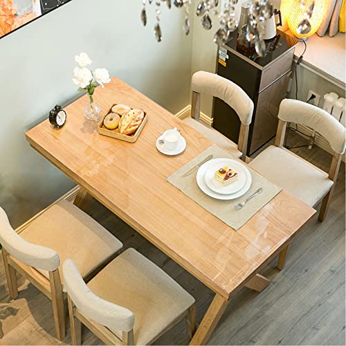 Nappe de table en PVC imperméable et transparente sur mesure