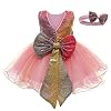 LZH Baby Meisjes Feestjurk Kinderen Bloemen Jurken Sequin Kids Jurken Tutu Bloem Verjaardagsfeestje Trouwjurk met…