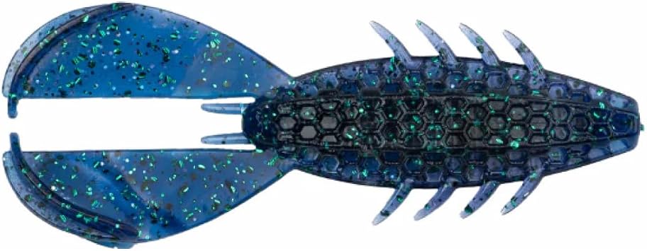NetBait HexTek The Rascal | Craw-Style Soft Plastic | Premium Scent Infused Trailer & Heavy Cover Craw | Blown Out, 3 1/2-Inch