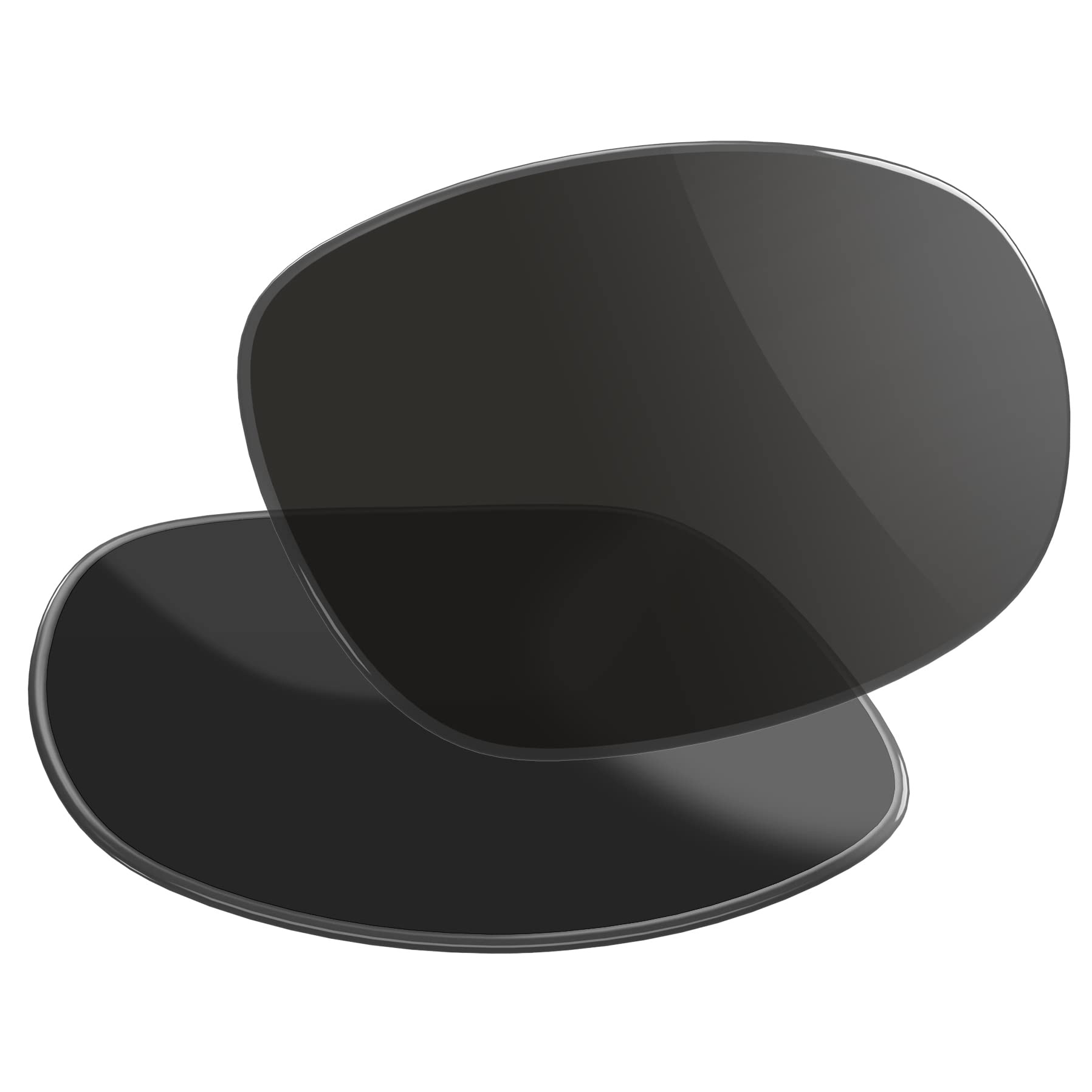Vaep Lentes de repuesto polarizados para gafas de sol Costa Del Mar Shipmaster - Negro azabache