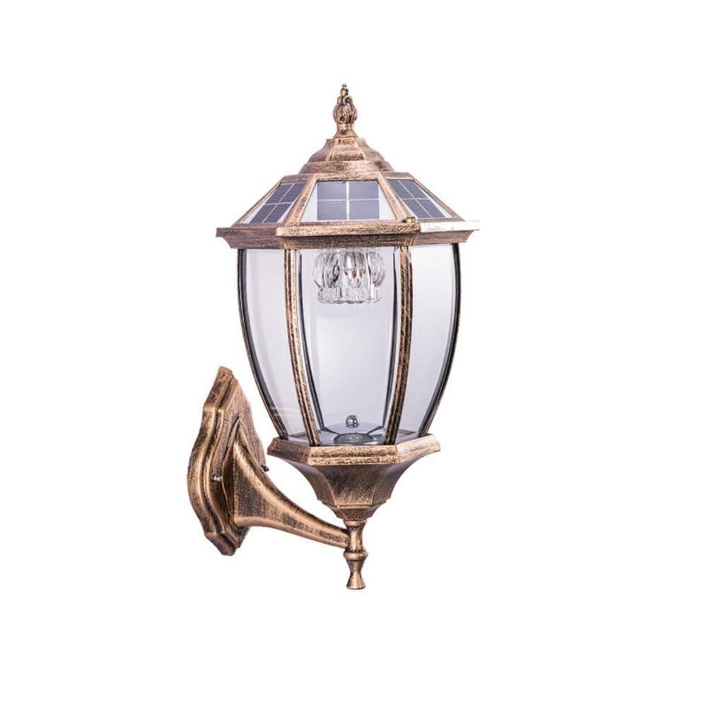 QUSYZD Outdoor Wall Lamp Solar Wall Light Outdoor Garden Light European Ip55 Waterproof Wall Lights Balcony Villa Garden Aisle Light Gate Post Light Wall Sconce, Dimmable Solar,78x45cm