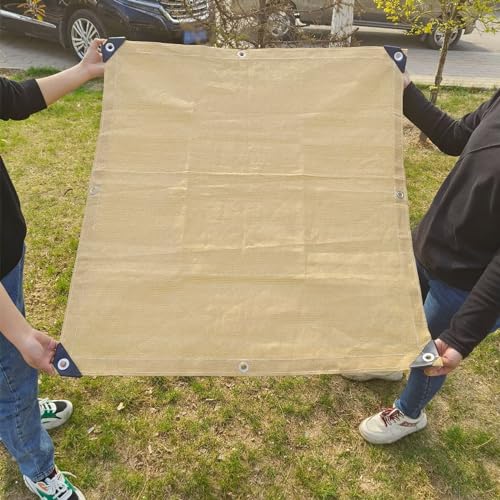 Toile d'ombrage pour serre 4 x 4,5 m avec œillets et corde 90 % de blocage solaire pour jardin, pergola, balcon, garage, patio, étang