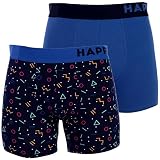 Happy Shorts 2 Pants Jersey Trunk Herren Boxershorts Boxer witzige Designs D13, Grösse:XXL - 8-56, Farbe:Design 013