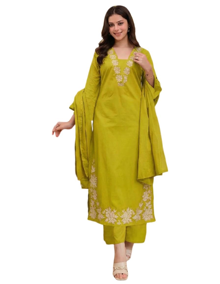 Kurta en coton de qualité supérieure avec broderie - 7