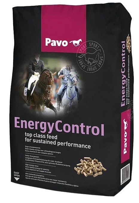 Pienso para Caballos Pavo Enegy Control Saco 20kg. Pienso para Caballos Alto Nivel energético. Antioxidante. Mayor Resistencia del Caballo. con aceites Esenciales. Formato Pellet.