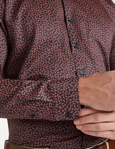 Image of Van Heusen Formal Printed Shirt for Men| Premium Cotton| Full Sleeves| Slim Fit |Breathable Fabric