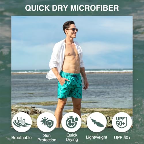 Image of Kanu Surf Men's Big Viper Extended Size Stripe Swim Trunk