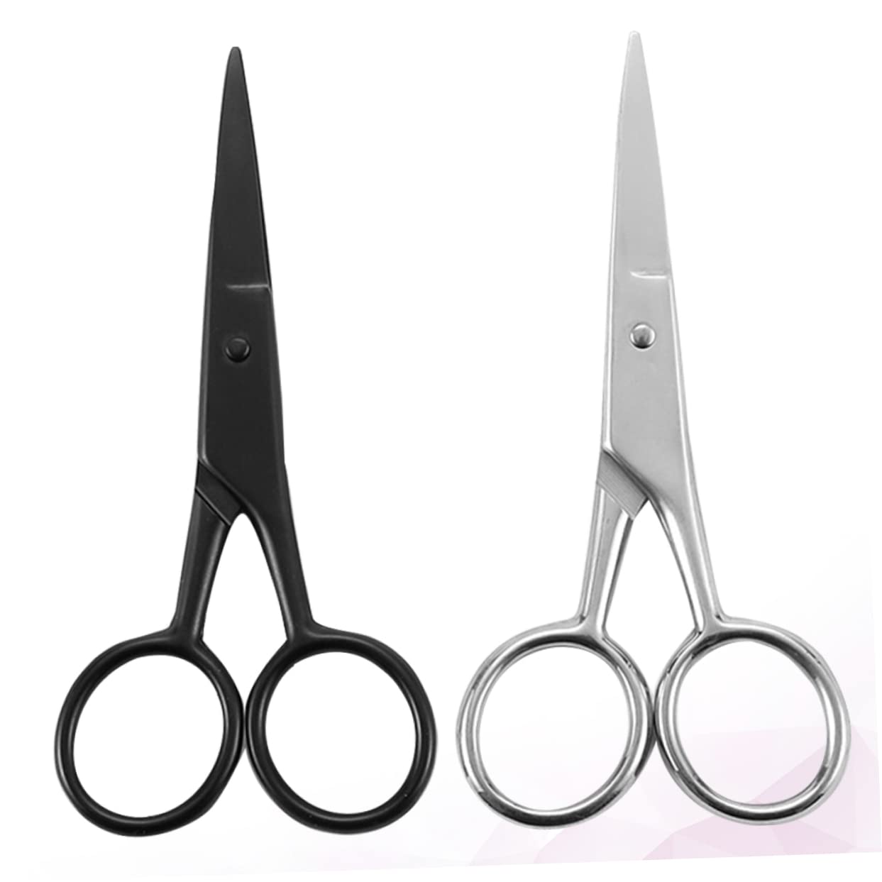 minkissy Men's Hair Clippers Beard Scissors Set Hair Removal Tool Beard Styling Scissors Easy Hairdressing Random Color