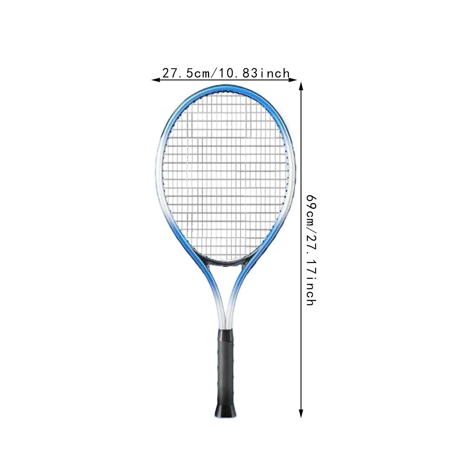2 Pezzi Racchetta da Tennis Strumenti Allenamento Portatile Palle Elastiche Base Antiscivolo in Alluminio Carbonio per Giocatori Amatoriali Adatto a