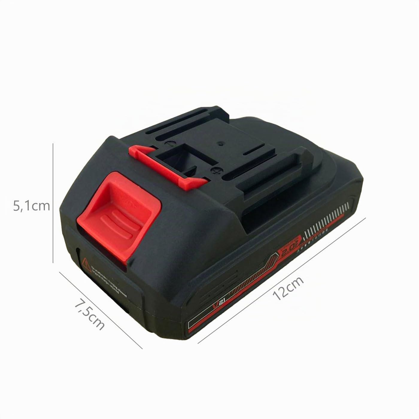 Caricabatterie Rapido con 2 Batterie 21V 2.0aH al Litio – Ricarica Veloce per Utensili da Giardino e Potatura, Alta Potenza e Lunga Durata