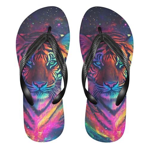 Tiger Galaxy Flip Flop Beach Summer Casual Sandal for Women & Men Shower Shoes 20858772