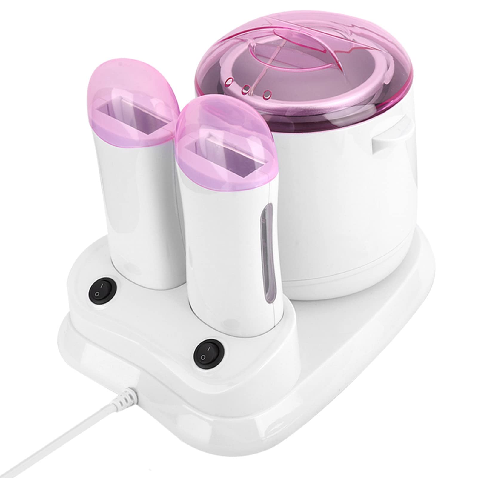 Calentador de cera caliente de 800 ml para depilación, calentador de depilación eléctrico para el hogar 3 en 1 para mujeres y hombres, máquina de depilación ajustable para depilación corporal (EU)
