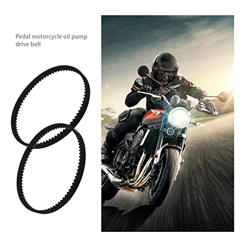 ECSiNG Motorroller Ölpumpe Antriebsriemen 240-3m-6 80 Zähne Gummi Ersatz Synchronriemen Schwarz Kompatibel mit Piaggio usw. 50ccm