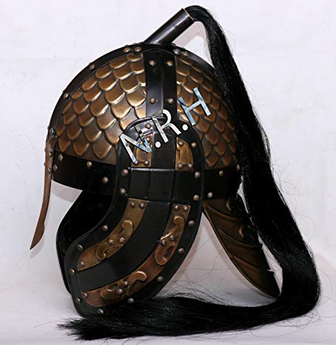 Nautical Replica Hub Medieval Knight Roman Viking Spartan Antique Halloween Costume Helmet