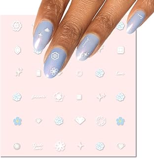 Olive & June Nail Art Stickers | Easy-to-Use Nail Designs | Nail Art Made Easy | Hand-Screened, No-Fade Ink | Accent, Mix & Match, or Cover Chipped Polish | For the Bride