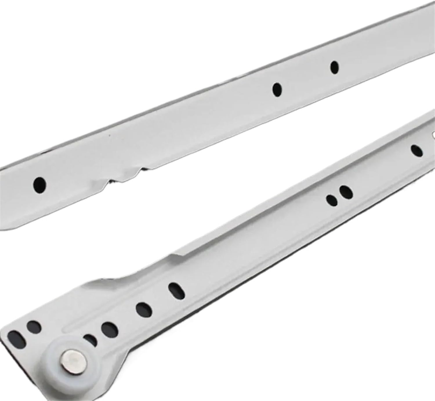 Heavy Duty Drawer Slides Pulley Furniture Two Section Drawer Track Slides Computer Table Chute Cabinet Rails(16inch-40cm)