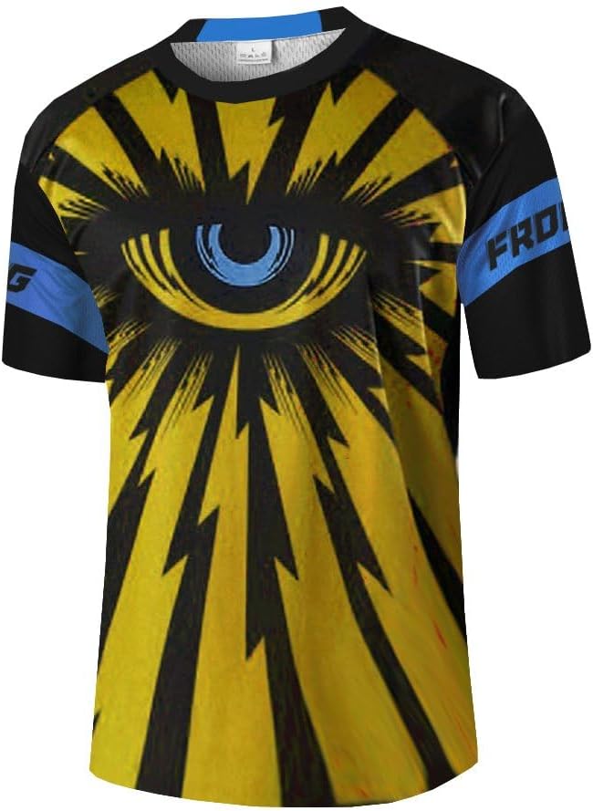 UGLY FROG Men's Mountain Bike Shirts Short Sleeve MTB Off-Road Motocross Jersey Quick Dry&Moisture-Wicking