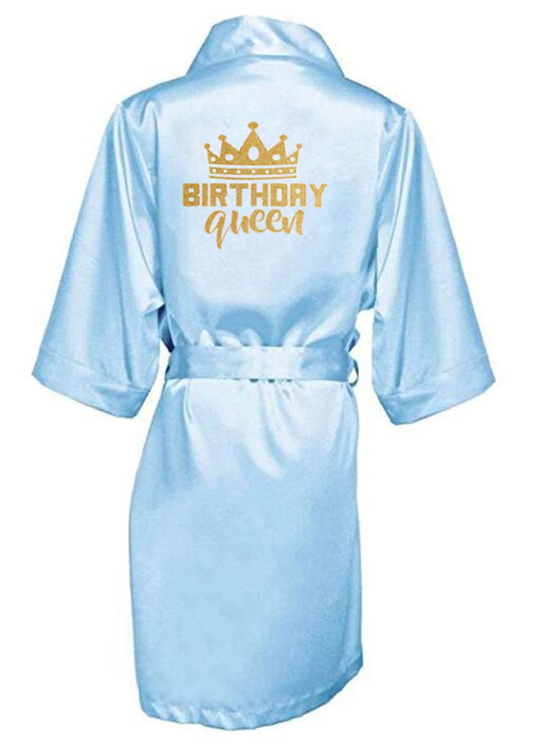 Suwequest Abito da festa di compleanno in raso pigiama vestaglia pigiama kimono accappatoio, Come mostra la foto21, XXL