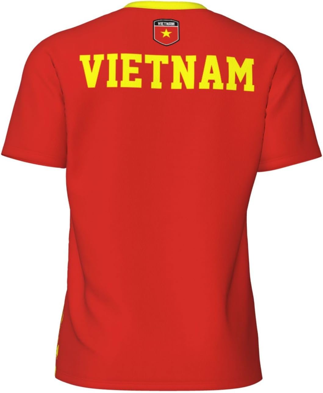 Vietnam Flag Grain Sports Jersey T-Shirt 3D Print for Running Cycling Soccer Tennis Fitness Fans Mesh Shirts