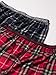 Calvin Klein Kids Boys' Super Soft Brushed Micro Pajama Pant 2-Pack, Plaid Red/Plaid Navy, Large
