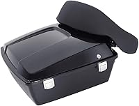Vista 8 de Kit de cojín para respaldo de maletero de motocicleta modificado TCMT con caja de equipaje para Harley Touring 1997-2013 Road King Road Glide Street