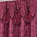 All American Collection New 4 Piece Drape Set with Attached Valance and Sheer with 2 Tie Backs Included (84