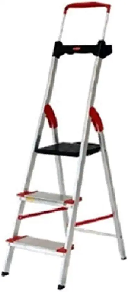 Escada Dobravel 3 Degraus Confort em Aluminio Alumasa 150 kg de Capacidade