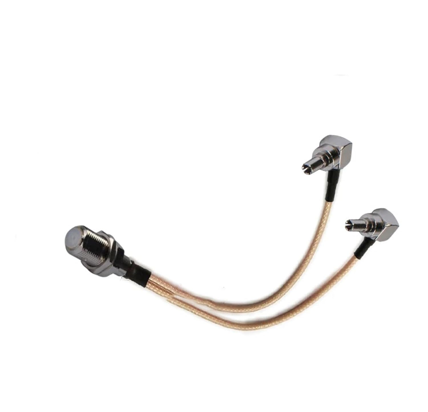 Ruiting Store 10 個 RG316 F タイプジャックメス 2 CRC9 オス RA コネクタピグテール Y 延長ケー