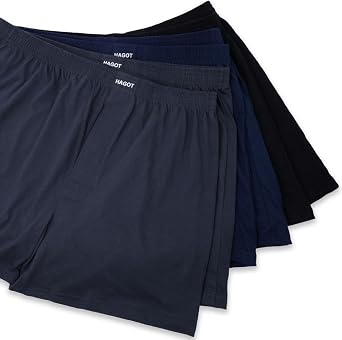 6 Pack Men's Boxer Shorts, Cotton Comfort Stretchy Men's Underwear Trunks, Soft Boxer for Men
